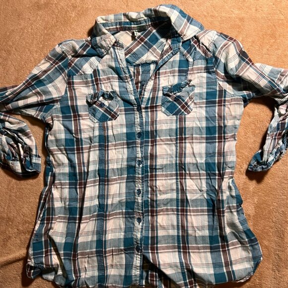 LovePotion Western Style Buttin Down Sz. XL‎ (B) - Picture 5 of 6